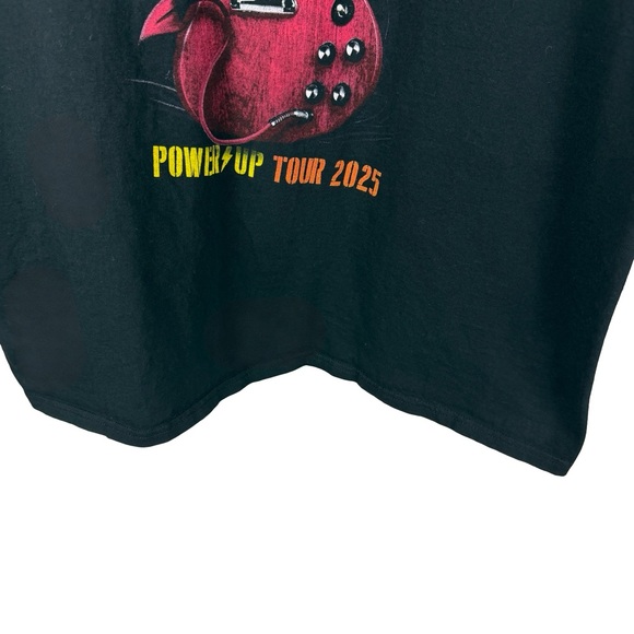Mens 2025 AC/DC Power Up Tour Rock Band Music Graphic Black Shirt Size 2XL - Picture 5 of 7